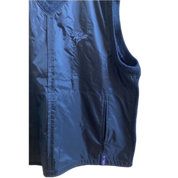 WS Gear XXXL Mens Sleeveless Vest Acrylic/Nylon Blend Black & Gray V-Neck - Picture 4 of 5